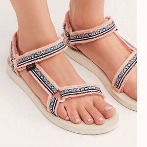 Teva x Free People Original Universal Maressa Sandals in Apricot Multi